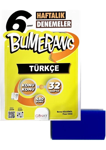 Günay Yayınları 6. Sınıf Bumerang Türkçe Branş Deneme – Silgi