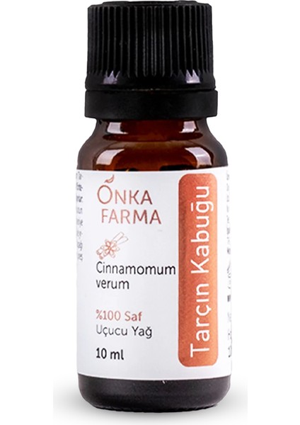 Onka Farma Tarçın Kabuğu Yağı 10 ml %100 Saf ve Doğal Katkısız Uçucu Yağ