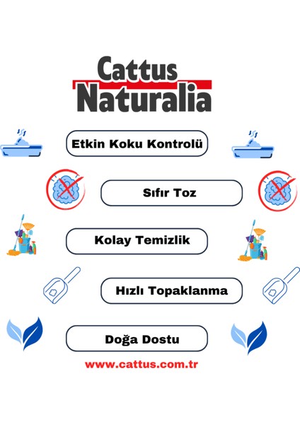 Aktif Karbonlu Klasik Ceviz Kabuğundan Yapılmış Doğal Kedi Kumu 5'li; %100 Organik, Tozsuz, Kokusuz, 5x10 Litre