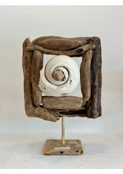 Ahşap Driftwood El Işi Dekor Biblo