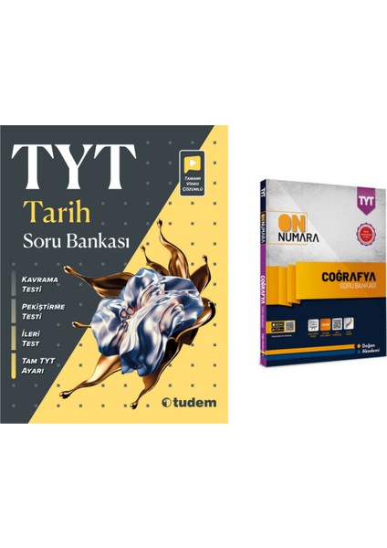 Tudem Yayınları Tyt Tarih Soru Bankası & Tyt On Numara Coğrafya