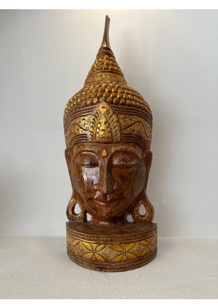 Ahşap Oyma Buddha Heykel