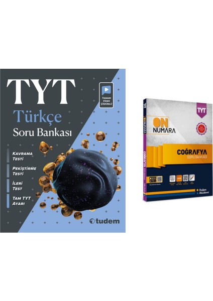 Tudem Yayınları Tyt Türkçe Soru Bankası & Tyt On Numara Coğrafya