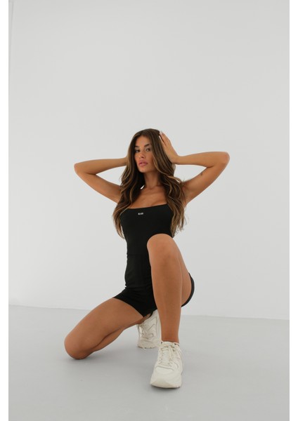 Ip Askılı Siyah Şort Tulum fırsatları