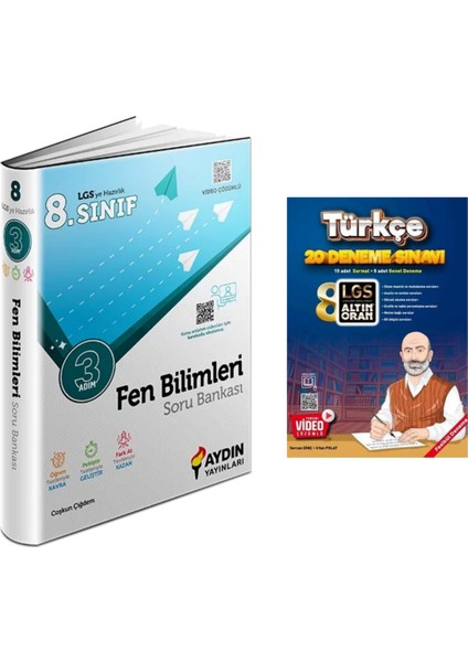 8.sınıf 3 Adım Türkçe Soru Bankası & 8.sınıf Tür
