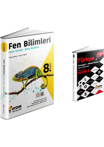 8.sınıf Beceri Tem. Fen Bil. Soru Bankası & Aydın