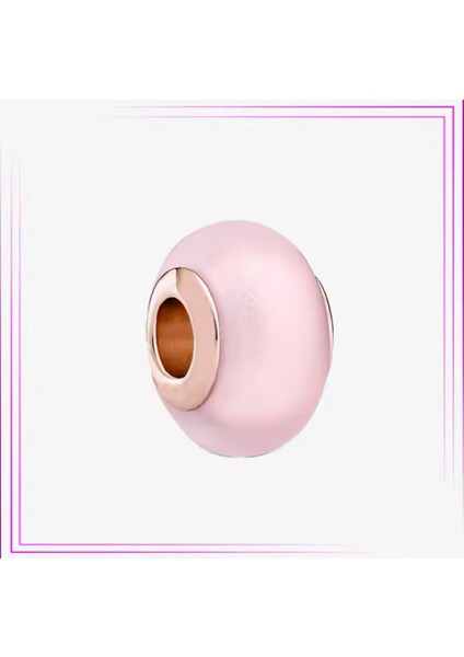 Mat Pembe Murano Cam Charm fiyatları