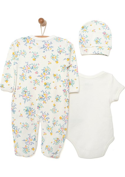HelloBaby Tulum-Body-Şapka Kız Bebek