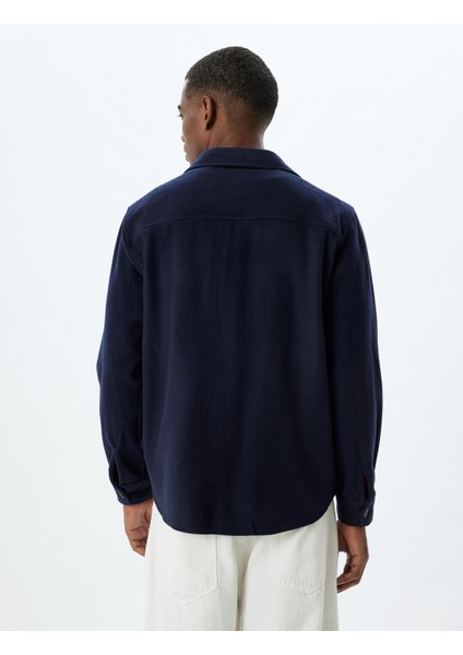 Uzun Kollu Gömlek Cep Detaylı Pamuk Karışımlı fırsatları