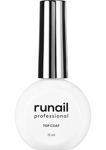 Runail Parlak Top Coat Crystal Yapışkan Katsız 15ML