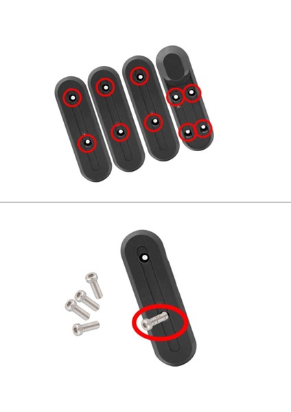Elektrikli Scooter Xiaomi M365 / Pro 2/pro3 / 1s Uyumlu Reflektör 2ÖNE-2ARKAYA Vidalı Paket Kedigözü Sert Plastik