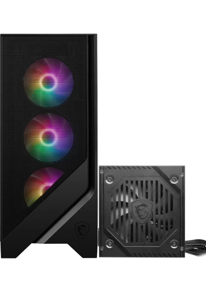 Msı Mag Forge 120A B65 Temperli Cam 6 X120MM Auto Rgb Fan 650W Bronz Atx Gaming Bilgisayar Kasası