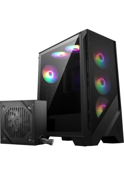 Msı Mag Forge 120A B65 Temperli Cam 6 X120MM Auto Rgb Fan 650W Bronz Atx Gaming Bilgisayar Kasası