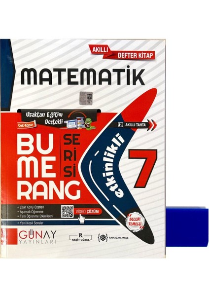 7. Sınıf Bumerang Matematik Defter Kitap – Silgi