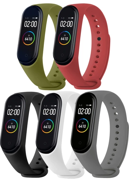 Xiaomi Mi Band 3 ve Mi Band 4 Uyumlu Yüksek Kalite Silikon Kordon Seti