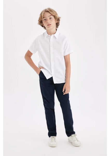 Erkek Çocuk Lacivert Gabardin Okul Pantolonu T8850A623AU fırsatları