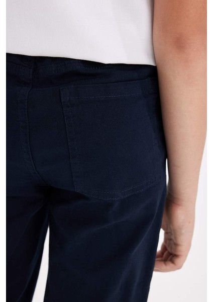 Erkek Çocuk Lacivert Gabardin Okul Pantolonu T8850A623AU
