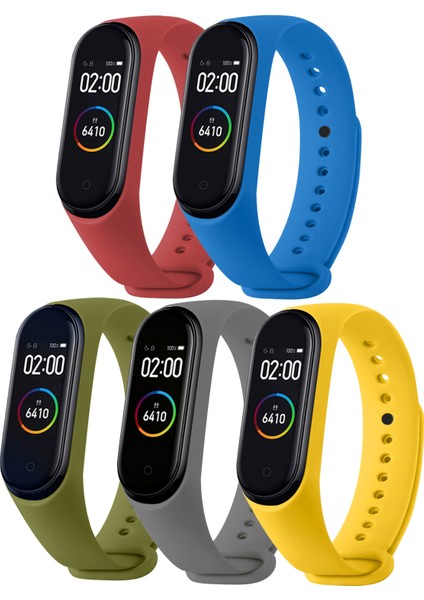 Xiaomi Mi Band 3 ve Mi Band 4 Uyumlu Yüksek Kalite Silikon Kordon Seti