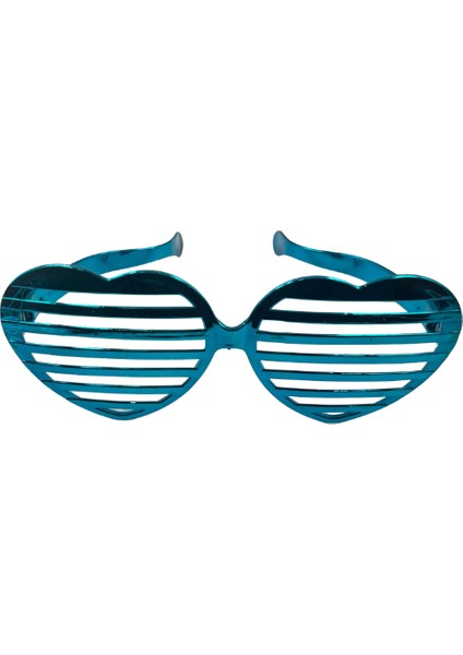 Parti Gözlük Plastik Büyük Kalp Model Mavi 9X23 cm fiyatları