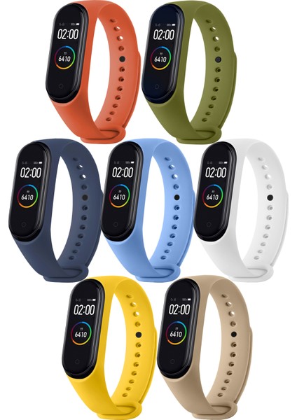 Xiaomi Mi Band 3 ve Mi Band 4 Uyumlu Yüksek Kalite Silikon Kordon Seti