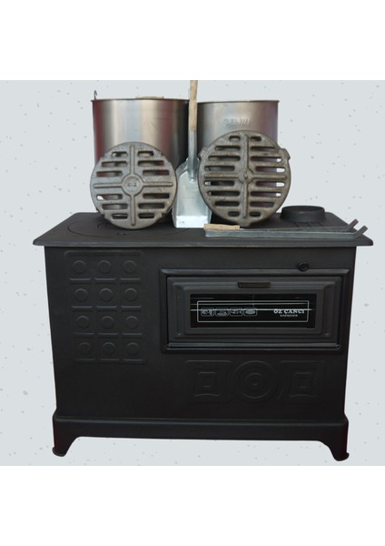 Kovalı Fırınlı Alttan Delikli Kömür Odun Maşinga ve Kuzine Modeli