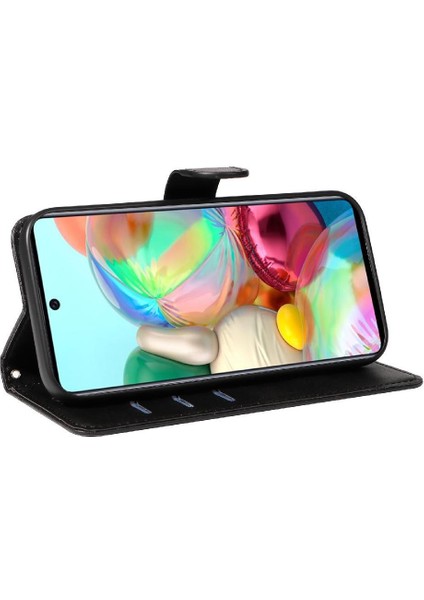 Samsung Galaxy A51 5g Için Filp Durumda Ayrılabilir Siyah Bilezik Cüzdan Telefon Kılıfı (Yurt Dışından) modelleri