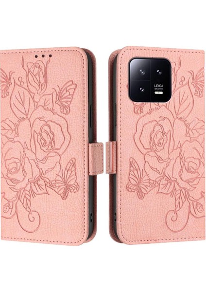 Xiaomi 13 Pro 5g Manyetik Cüzdan Kredi Kartı Yuvası ile Pu Deri (Yurt Dışından)