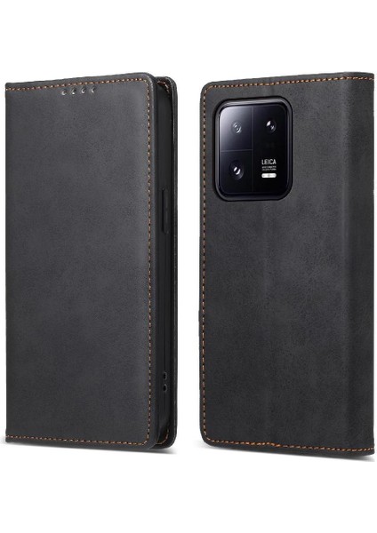 Xiaomi 13 Pro Kart Yuvası Kickstand Iş Rahat Tpu Için Flip Case (Yurt Dışından)