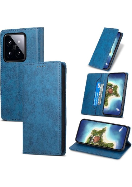 Xiaomi 14 Pro Tpu Kart Yuvası Iş Rahat Kickstand Için Flip Case (Yurt Dışından)