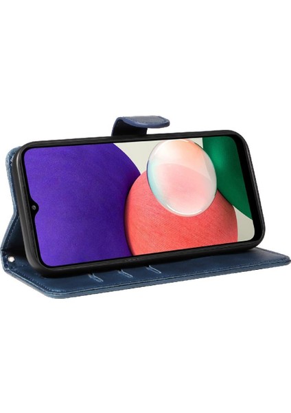 Samsung Galaxy A22 5g Için Filp Durumda Kredi Kartı ile Pu Deri Preslenmiş (Yurt Dışından) modelleri