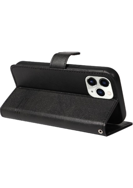 Kredi Kartı Yuvası ile IPhone 11 Pro Için Filp Durumda Ayrılabilir Siyah Preslenmiş (Yurt Dışından) modelleri