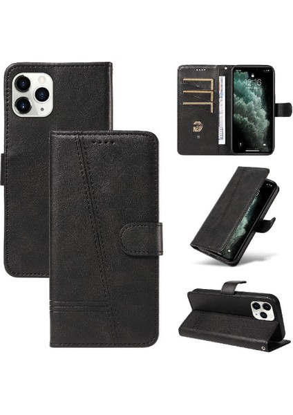 Kredi Kartı Yuvası ile IPhone 11 Pro Için Filp Durumda Ayrılabilir Siyah Preslenmiş (Yurt Dışından) fırsatları