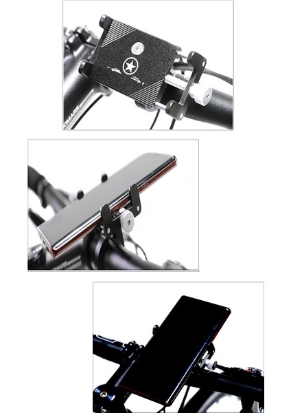 Bisiklet Elektrikli Scooter Motosiklet Uyumlu %100 Metal Telefon Tutucu Gidona Bağlantılı modelleri