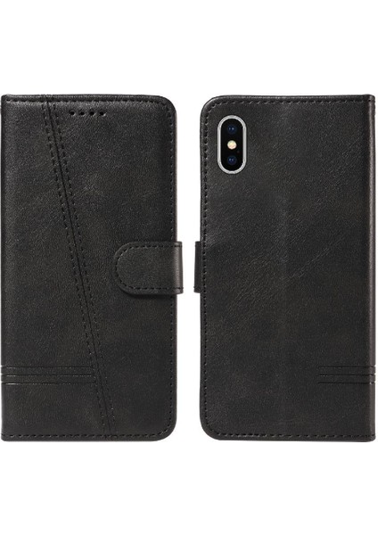 IPhone Xs Max Ayrılabilir Siyah Bilezik Preslenmiş Pu Deri Için Filp Durumda (Yurt Dışından) fırsatları