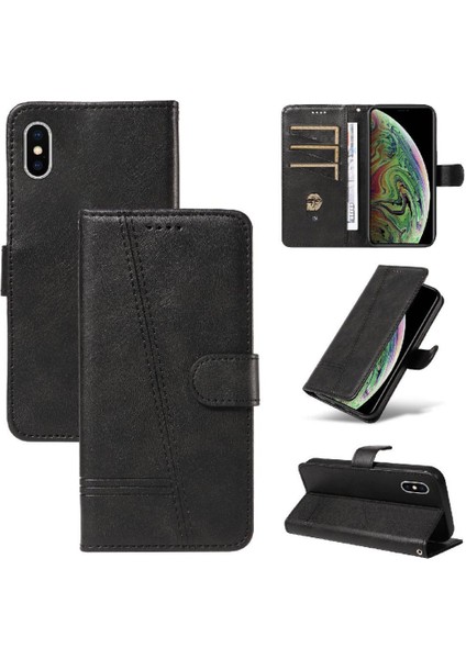 IPhone Xs Max Ayrılabilir Siyah Bilezik Preslenmiş Pu Deri Için Filp Durumda (Yurt Dışından) indirimleri