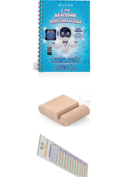 8. Sınıf Matematik Defterim - Akademik Performansım - Telefon Tutucu - Soru Çözüm Ayracı