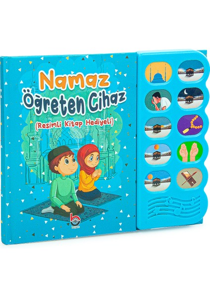 Namaz Öğreten Cihaz Resimli Kitap Seti Mavi