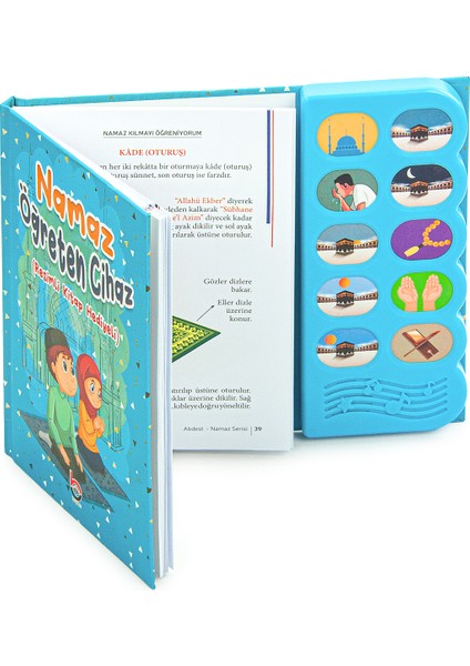 Namaz Öğreten Cihaz Resimli Kitap Seti Mavi fırsatları