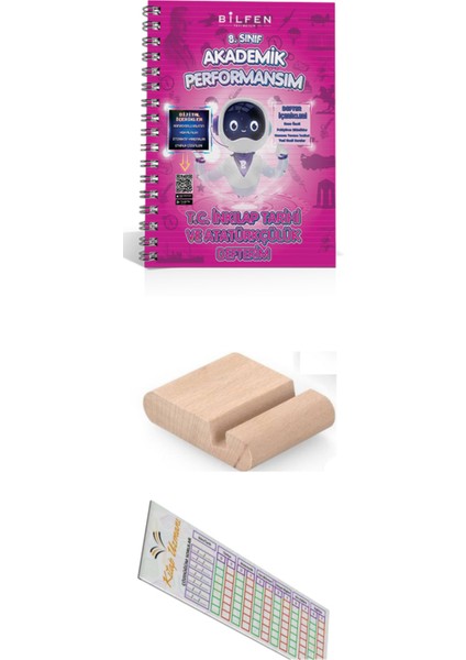 8. Sınıf T.C. İnkılap Tarihi ve Atatürkçülük Defterim - Akademik Performansım - Telefon Tutucu - Soru Çözüm Ayracı
