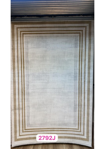 Karizma 02792J Gold Krem Çerçeveli Çizgili Halı fiyatları