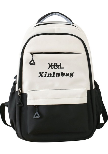 Sırt Çantası Rahat Moda Kadın Sırt Çantası Ortaokul Kampüsü Büyük Kapasiteli Yük Azaltıcı Ultra Hafif Okul Çantası (Yurt Dışından)