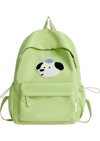 Köpek Okul Çantası Kadın Üniversite Öğrencileri Basit Çok Yönlü Yüksek Görünümlü Öğrenci Sırt Çantası (Yurt Dışından)