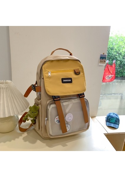 Bayan Ortaokul Öğrencileri, Lise Öğrencileri, Kampüs Tatlı Kızları, Üniversite Öğrencileri Için Okul Çantaları, Kontrast Renkli Sırt Çantaları, Geniş Kapasiteli Sırt Çantaları (Yurt Dışından)