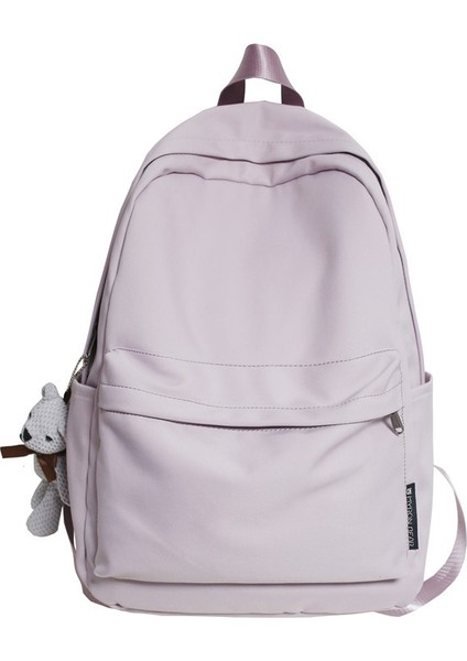 Bayan Çiftler Için Okul Çantaları, Geniş Kapasiteli, Düz Renk, Çok Yönlü Sırt Çantaları, Ilkokul Öğrencileri, Ortaokul Öğrencileri ve Lise Öğrencileri Için Trend Sırt Çantaları (Yurt Dışından)