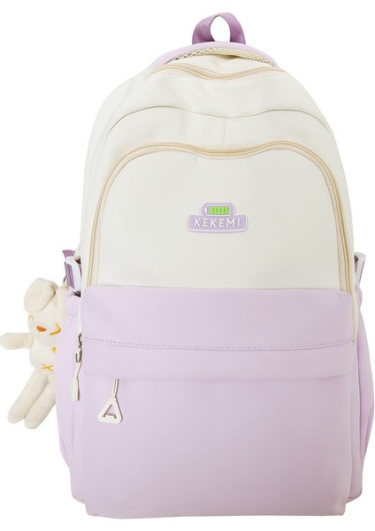 Okul Çantası Kadın Sırt Çantası Kampüs Tarzı Ortaokul ve Lise Öğrencisi Okul Çantası Kadın Büyük Kapasiteli Sırt Çantası (Yurt Dışından)