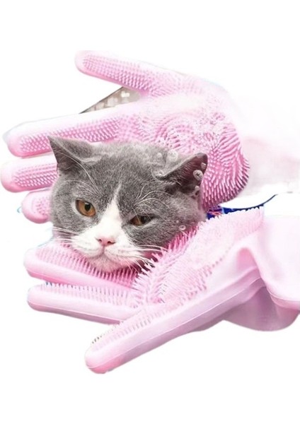 Evcil Hayvan Banyosu Temizleme Masaj Fırçası Silikon Eldiven Köpek Banyo Masajı Temizlik Malzemeleri Köpek Banyo Masaj Fırçası (Yurt Dışından) indirimleri