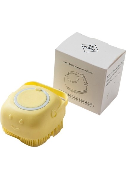 Silikon Banyo Fırçası Banyo Fırçası Artefakt Bebek Evcil Hayvan Masaj Fırçası (Yurt Dışından)