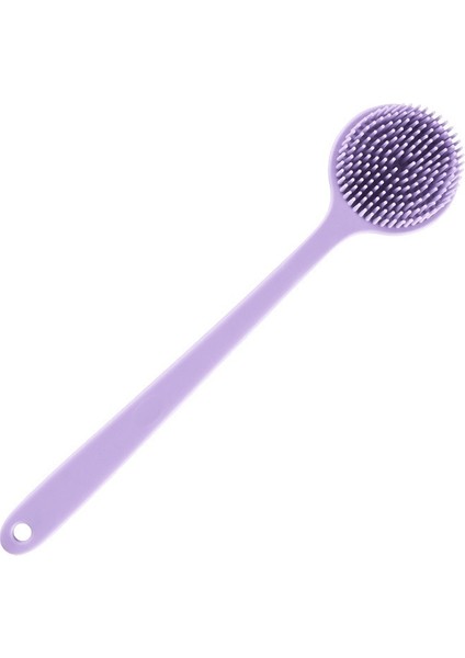 Silikon Uzun Saplı Masaj Banyo Fırçası Taşınabilir Banyo Fırçası Çift Taraflı Banyo Fırçası Çok Fonksiyonlu Banyo Fırçası Geri (Yurt Dışından)