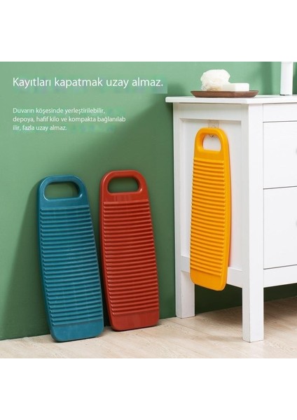 Çamaşır Tahtası Ev Kalınlaşmış Plastik Küçük Bebek Yıkama Tahtası Yatakhane Çorap Yıkama (Yurt Dışından)