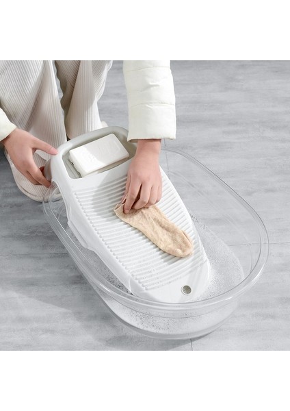 Çamaşır Tahtası, Çamaşır Tahtası, Ev Çamaşırları, Yurt Öğrencisi Çorap Yıkama Artefaktı, Kalınlaştırılmış Plastik (Yurt Dışından)
